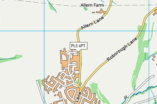 PL5 4PT map - OS VectorMap District (Ordnance Survey)
