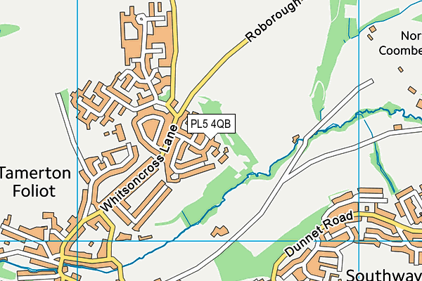 PL5 4QB map - OS VectorMap District (Ordnance Survey)