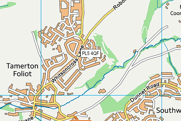 PL5 4QF map - OS VectorMap District (Ordnance Survey)