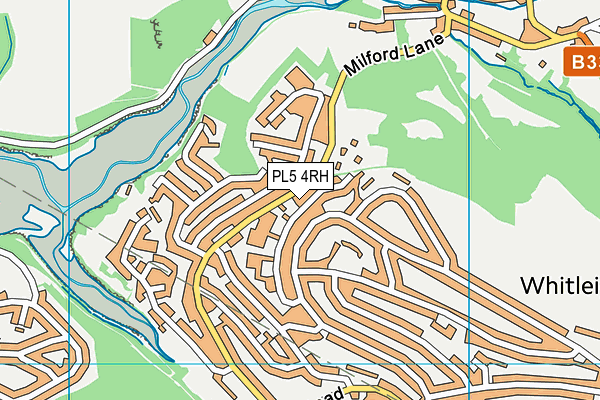 PL5 4RH map - OS VectorMap District (Ordnance Survey)