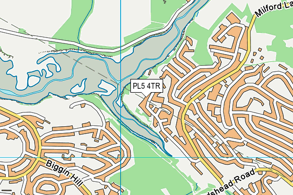 PL5 4TR map - OS VectorMap District (Ordnance Survey)