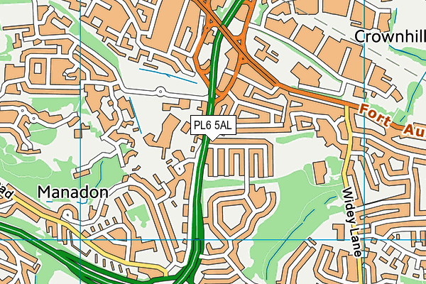 PL6 5AL map - OS VectorMap District (Ordnance Survey)