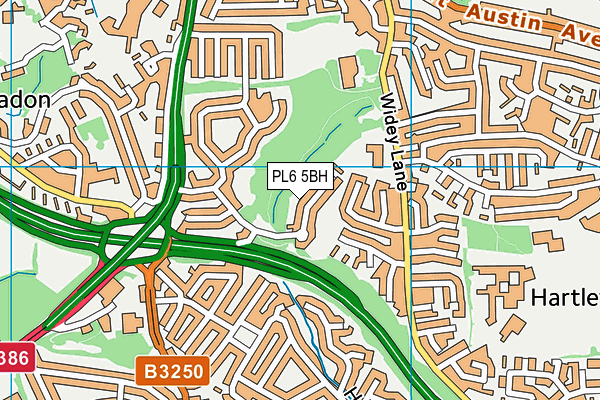 PL6 5BH map - OS VectorMap District (Ordnance Survey)