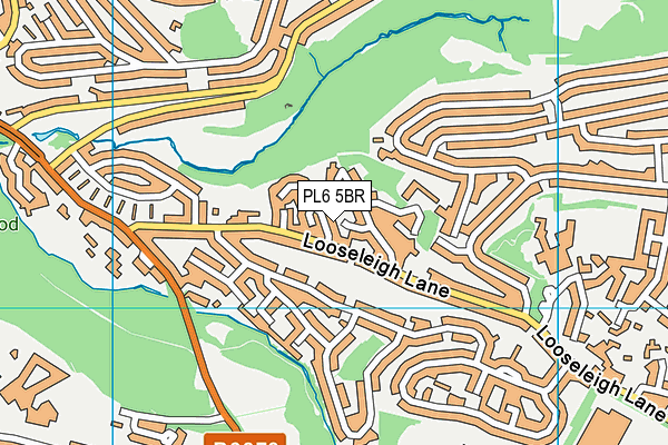 PL6 5BR map - OS VectorMap District (Ordnance Survey)