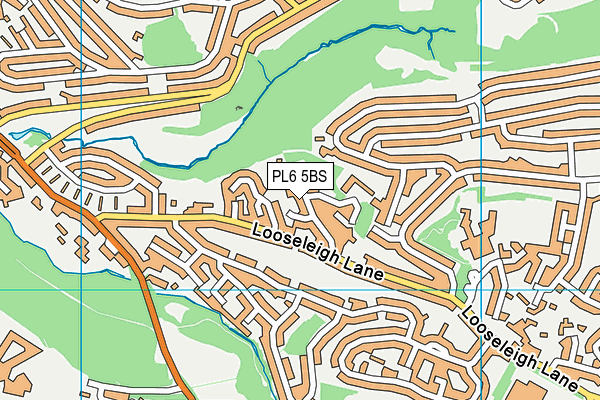 PL6 5BS map - OS VectorMap District (Ordnance Survey)