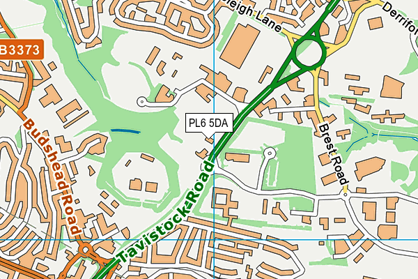 PL6 5DA map - OS VectorMap District (Ordnance Survey)