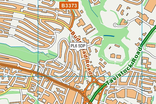 PL6 5DP map - OS VectorMap District (Ordnance Survey)