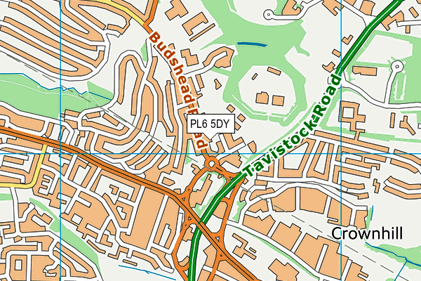 PL6 5DY map - OS VectorMap District (Ordnance Survey)