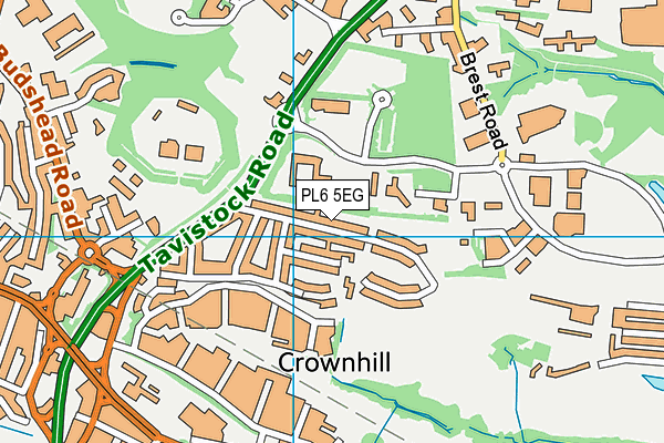 PL6 5EG map - OS VectorMap District (Ordnance Survey)