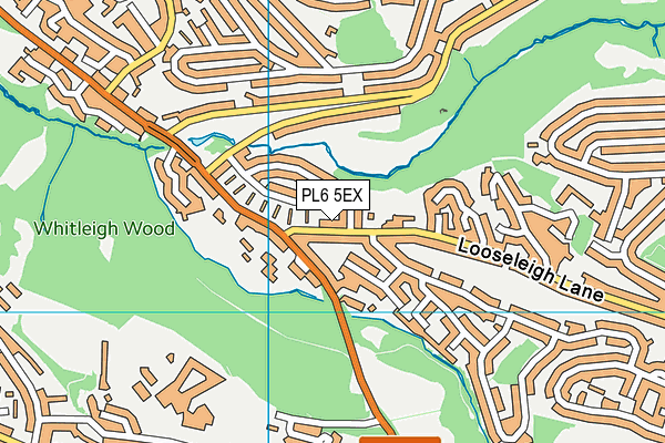 PL6 5EX map - OS VectorMap District (Ordnance Survey)