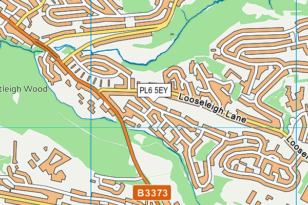 PL6 5EY map - OS VectorMap District (Ordnance Survey)