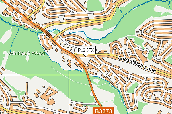 PL6 5FX map - OS VectorMap District (Ordnance Survey)