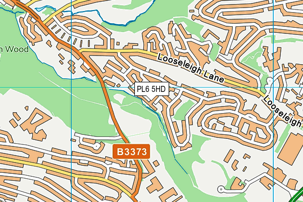 PL6 5HD map - OS VectorMap District (Ordnance Survey)