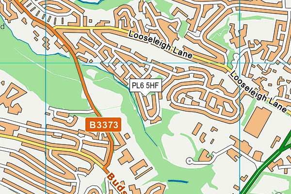 PL6 5HF map - OS VectorMap District (Ordnance Survey)