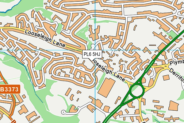 PL6 5HJ map - OS VectorMap District (Ordnance Survey)