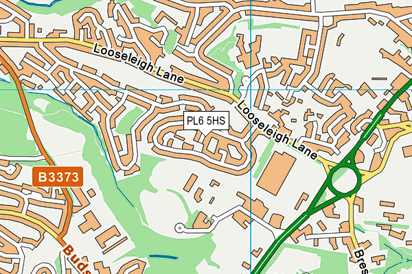 PL6 5HS map - OS VectorMap District (Ordnance Survey)