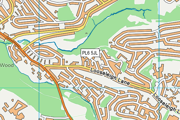 PL6 5JL map - OS VectorMap District (Ordnance Survey)