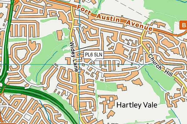 PL6 5LN map - OS VectorMap District (Ordnance Survey)