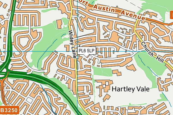 PL6 5LP map - OS VectorMap District (Ordnance Survey)