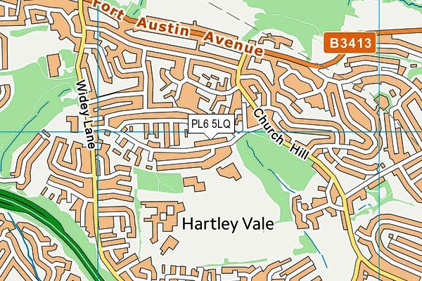 PL6 5LQ map - OS VectorMap District (Ordnance Survey)