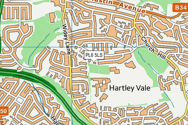 PL6 5LS map - OS VectorMap District (Ordnance Survey)