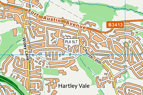 PL6 5LT map - OS VectorMap District (Ordnance Survey)