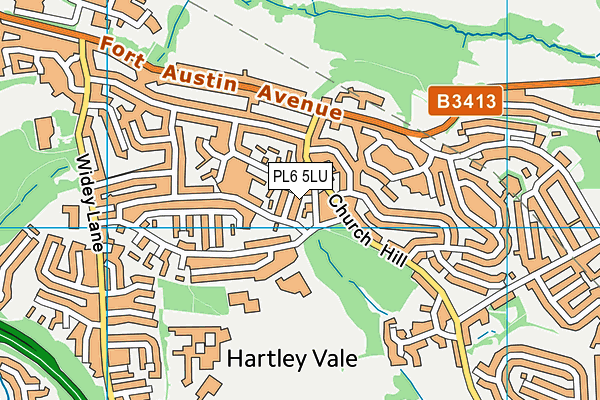 PL6 5LU map - OS VectorMap District (Ordnance Survey)