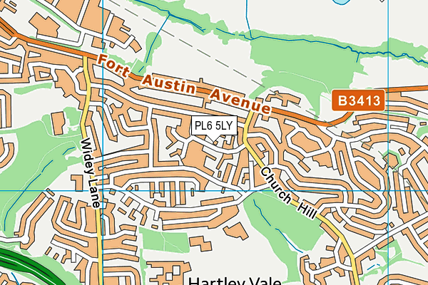 PL6 5LY map - OS VectorMap District (Ordnance Survey)