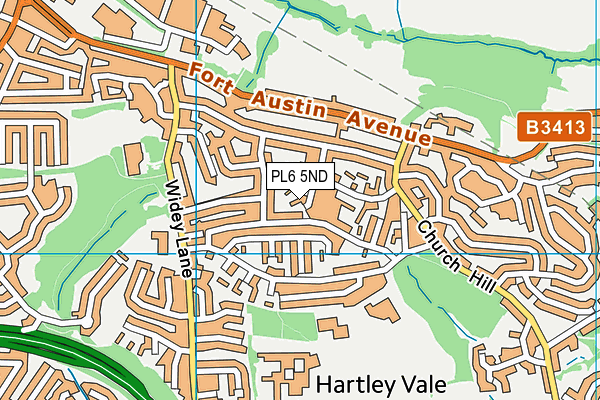 PL6 5ND map - OS VectorMap District (Ordnance Survey)