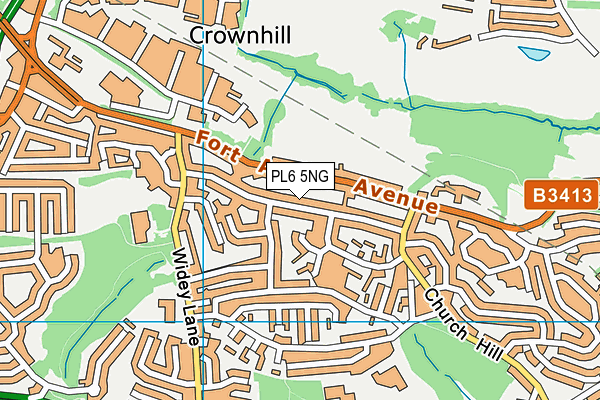 PL6 5NG map - OS VectorMap District (Ordnance Survey)