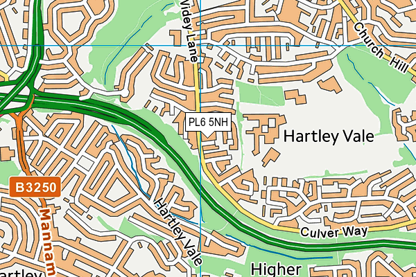 PL6 5NH map - OS VectorMap District (Ordnance Survey)