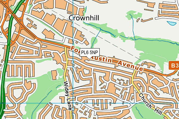 PL6 5NP map - OS VectorMap District (Ordnance Survey)