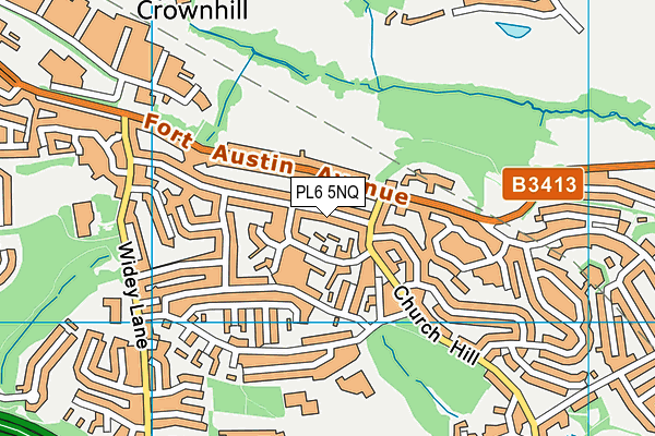 PL6 5NQ map - OS VectorMap District (Ordnance Survey)