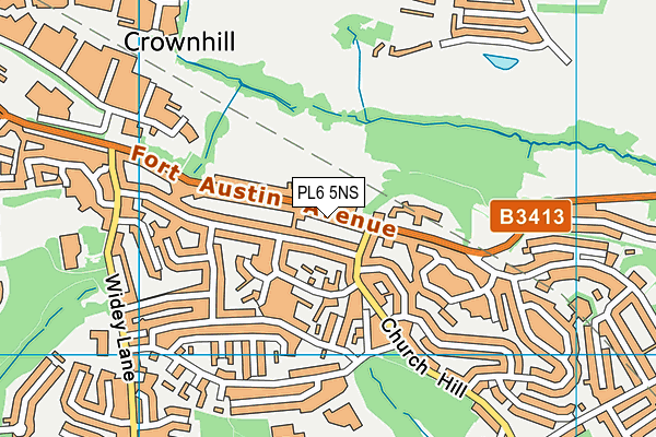 PL6 5NS map - OS VectorMap District (Ordnance Survey)