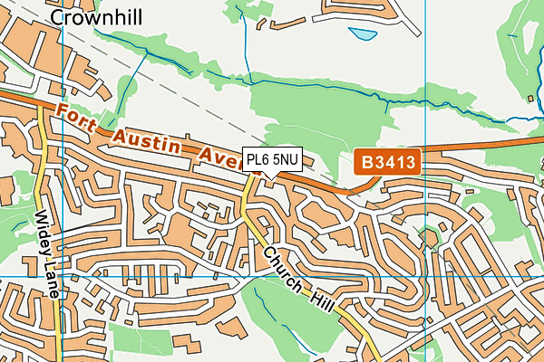 PL6 5NU map - OS VectorMap District (Ordnance Survey)