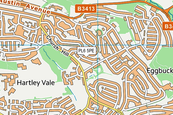 PL6 5PE map - OS VectorMap District (Ordnance Survey)