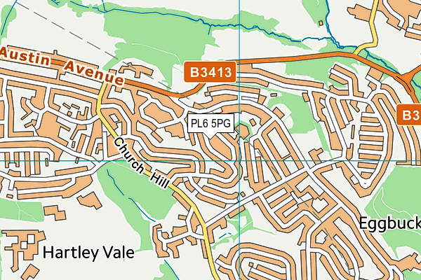 PL6 5PG map - OS VectorMap District (Ordnance Survey)