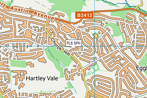 PL6 5PH map - OS VectorMap District (Ordnance Survey)