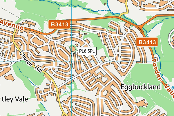 PL6 5PL map - OS VectorMap District (Ordnance Survey)