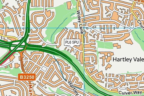 PL6 5PU map - OS VectorMap District (Ordnance Survey)