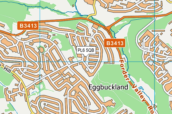 PL6 5QB map - OS VectorMap District (Ordnance Survey)