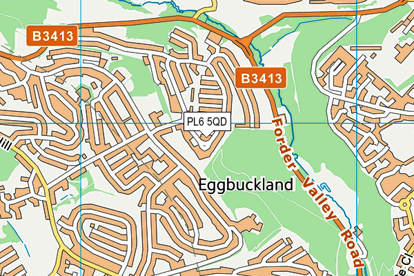 PL6 5QD map - OS VectorMap District (Ordnance Survey)