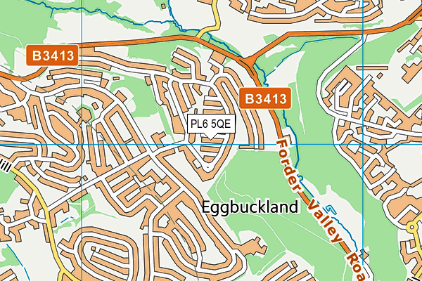 PL6 5QE map - OS VectorMap District (Ordnance Survey)