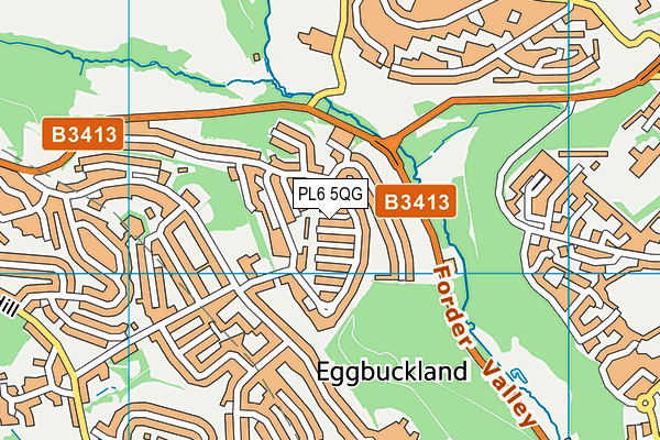 PL6 5QG map - OS VectorMap District (Ordnance Survey)