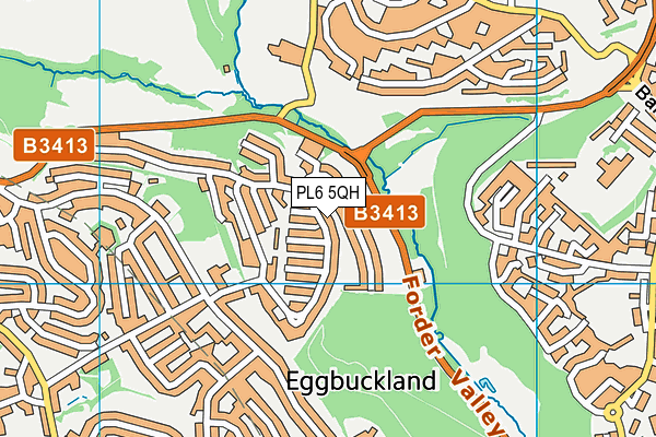PL6 5QH map - OS VectorMap District (Ordnance Survey)