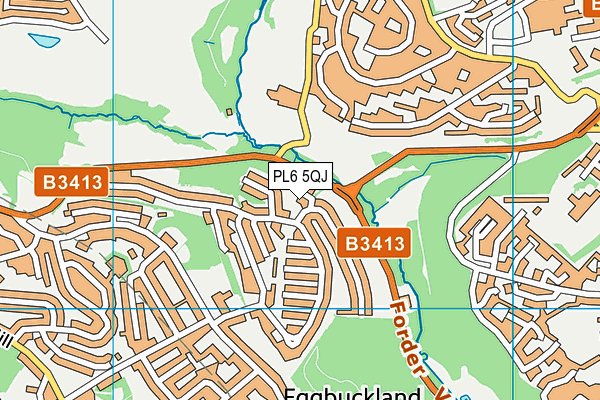 PL6 5QJ map - OS VectorMap District (Ordnance Survey)