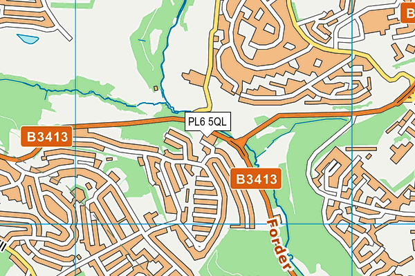 PL6 5QL map - OS VectorMap District (Ordnance Survey)