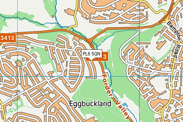 PL6 5QN map - OS VectorMap District (Ordnance Survey)