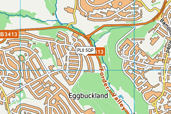 PL6 5QP map - OS VectorMap District (Ordnance Survey)