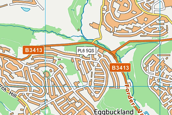 PL6 5QS map - OS VectorMap District (Ordnance Survey)